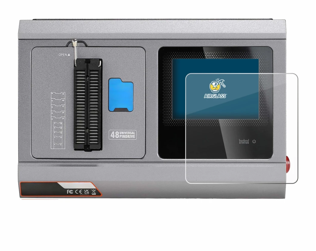 Image of the device Xhorse Multi-Prog with a wide variety of screen protectors.