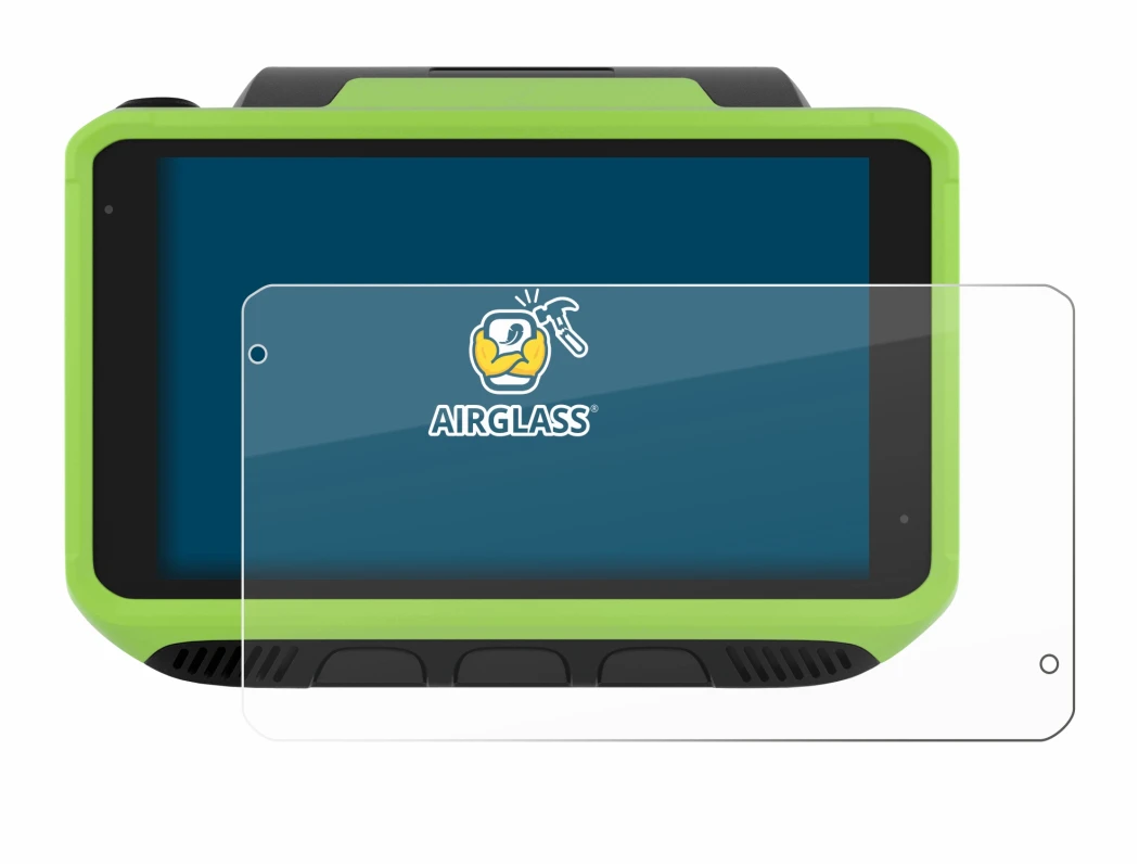 Image of the device Zebra WT6400 with a wide variety of screen protectors.