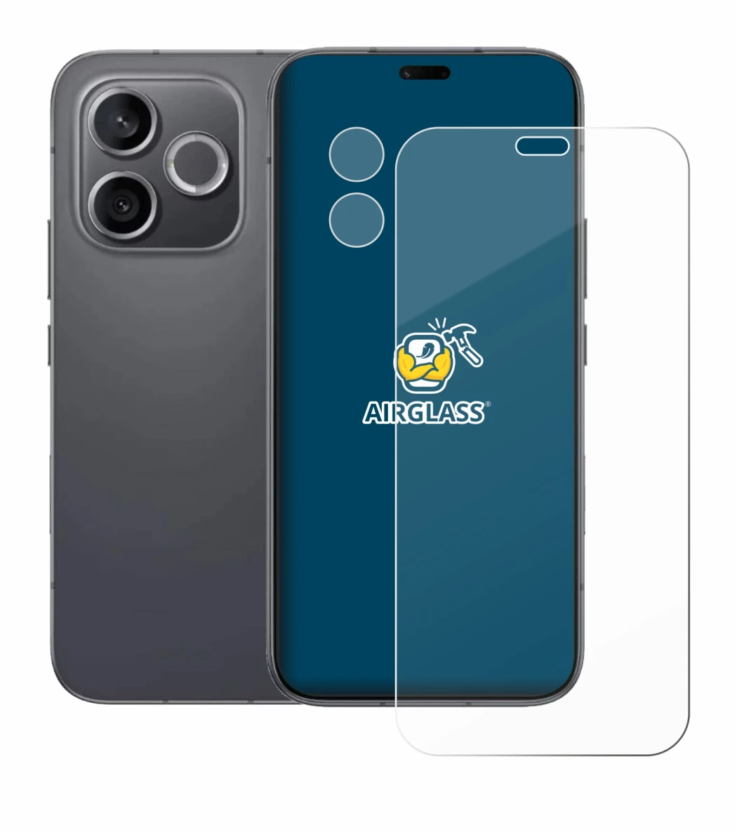 Image of the device Honor 600 Lite (Front+Camera) with a wide variety of screen protectors.