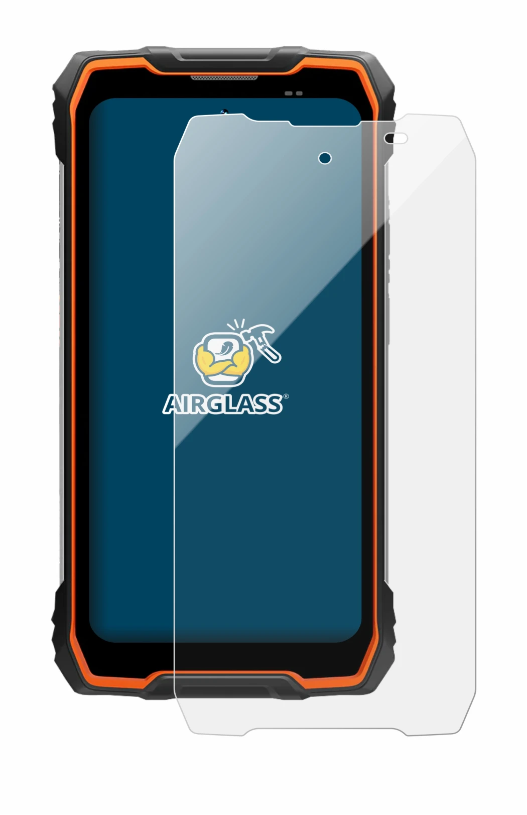 Image of the device Blackview Rock 2 with a wide variety of screen protectors.