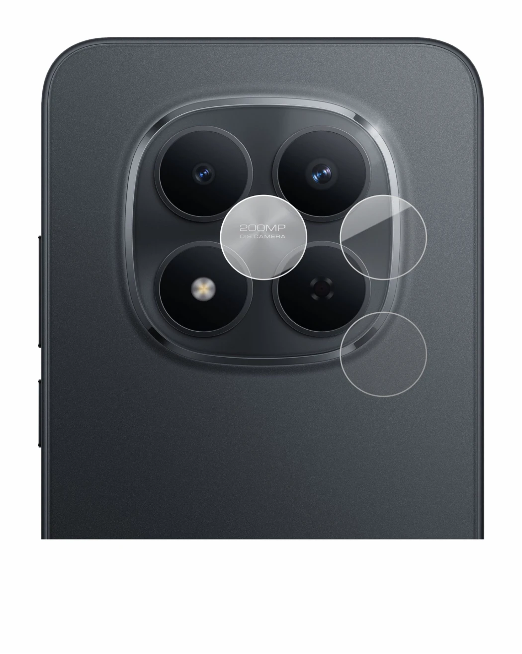 Image of the device Xiaomi Redmi Note 15 Pro 5G (ONLY Camera) with a wide variety of screen protectors.