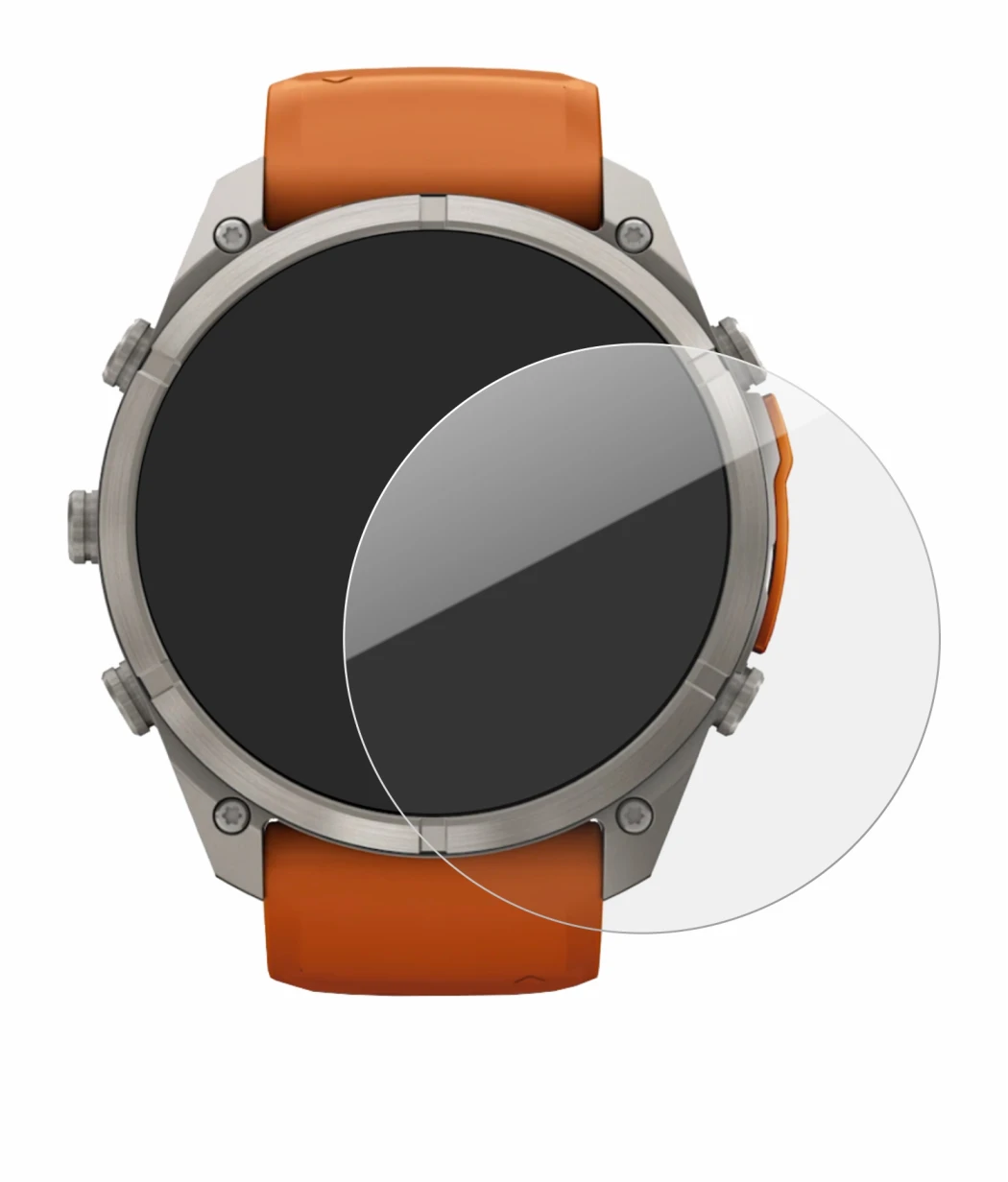 Image of the device Garmin Fenix 9 Pro (51 mm) with a wide variety of screen protectors.