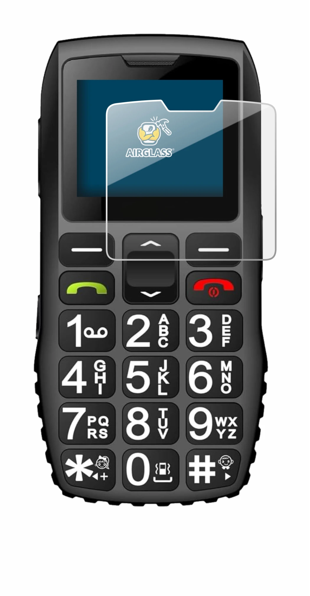 Image of the device artfone 4G with a wide variety of screen protectors.