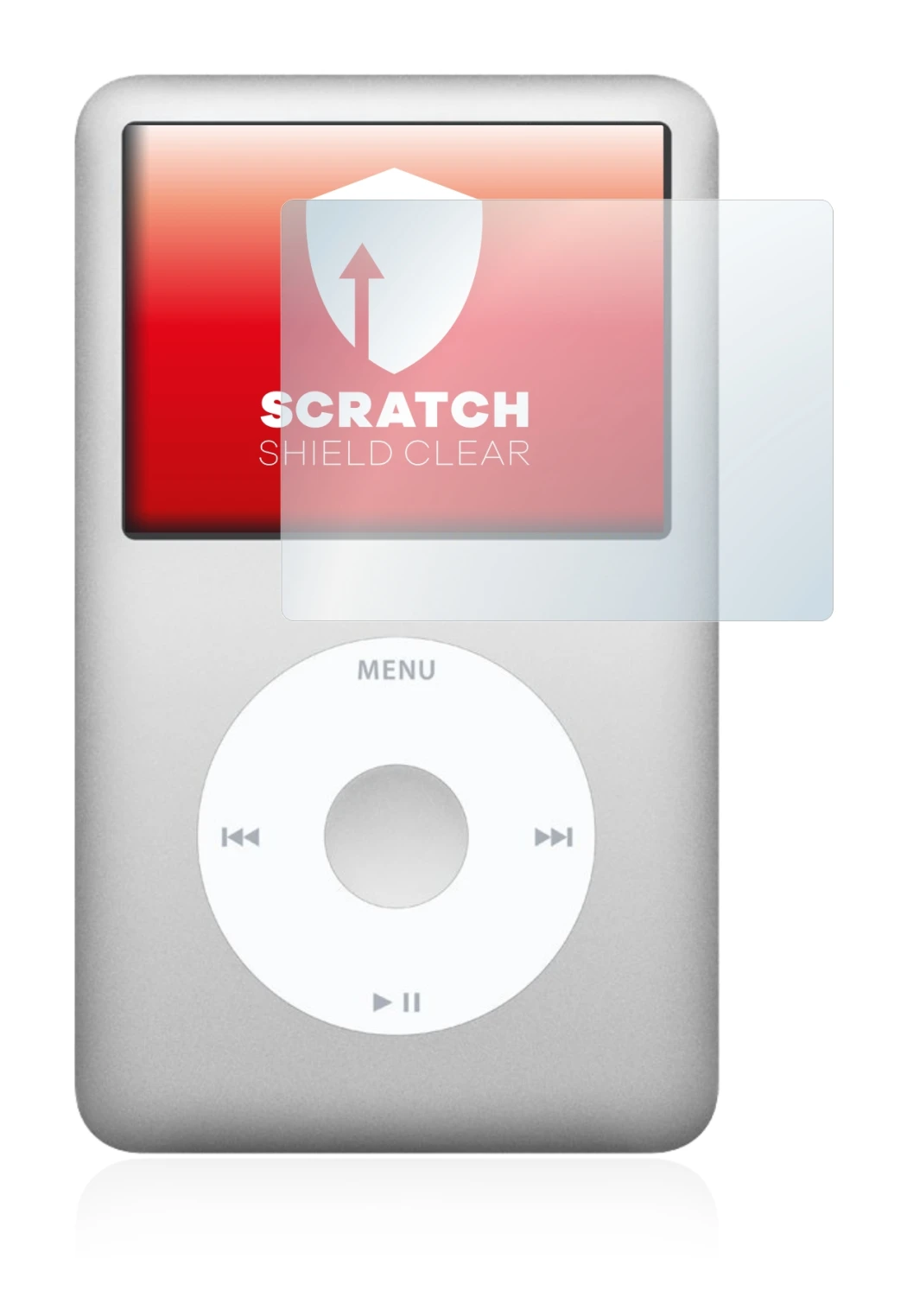 Image of the device Apple iPod classic 120 GB (7th Gen.) with a wide variety of screen protectors.