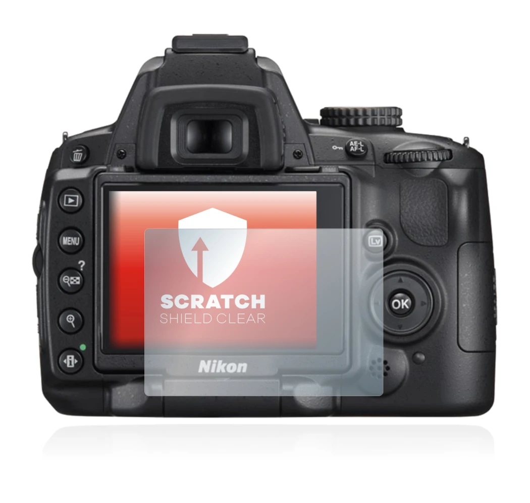 Image of the device Nikon D5000 with a wide variety of screen protectors.
