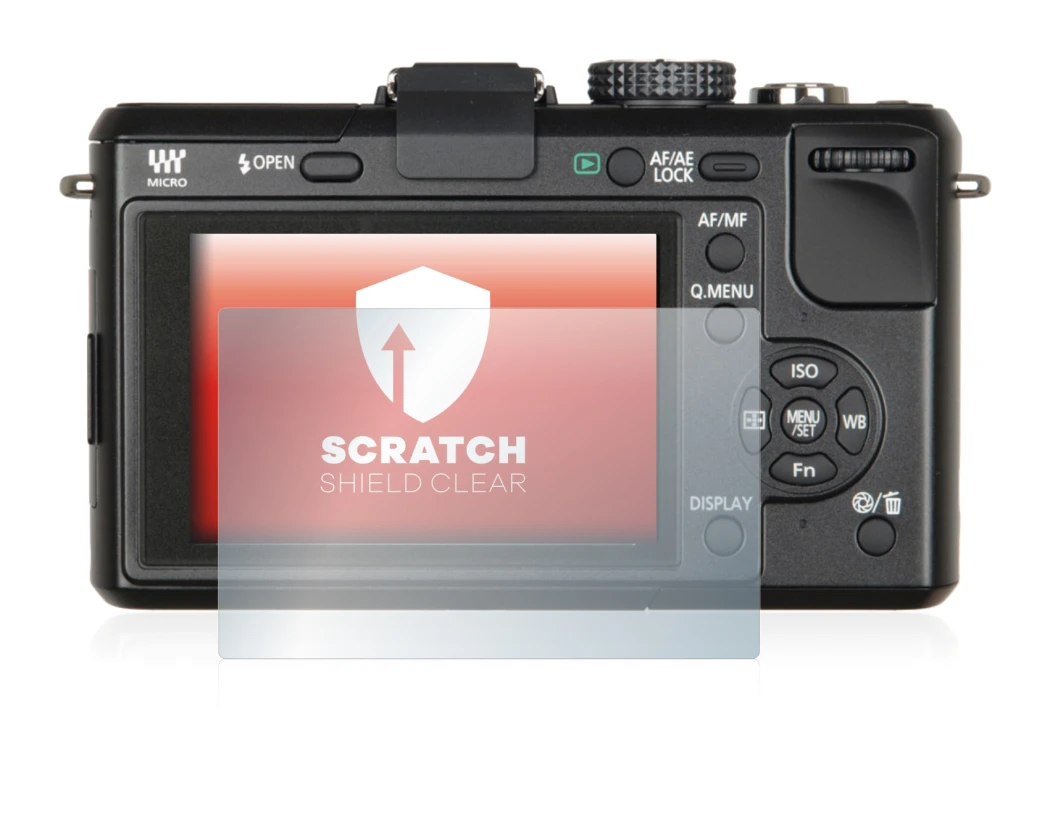 Image of the device Panasonic Lumix DMC-GF1 with a wide variety of screen protectors.