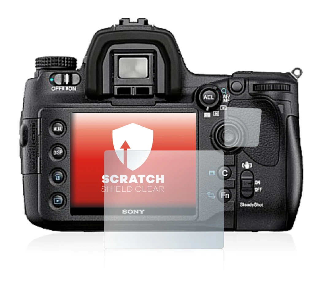 Image of the device Sony Alpha 850 (DSLR-A850) with a wide variety of screen protectors.