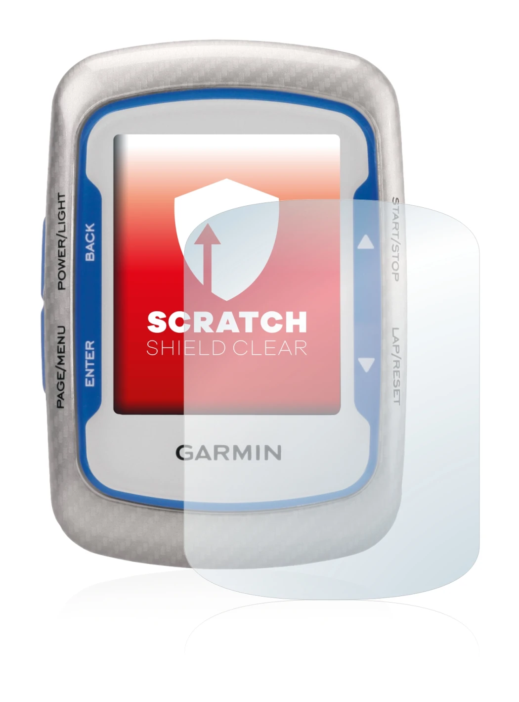 Image of the device Garmin Edge 500 with a wide variety of screen protectors.
