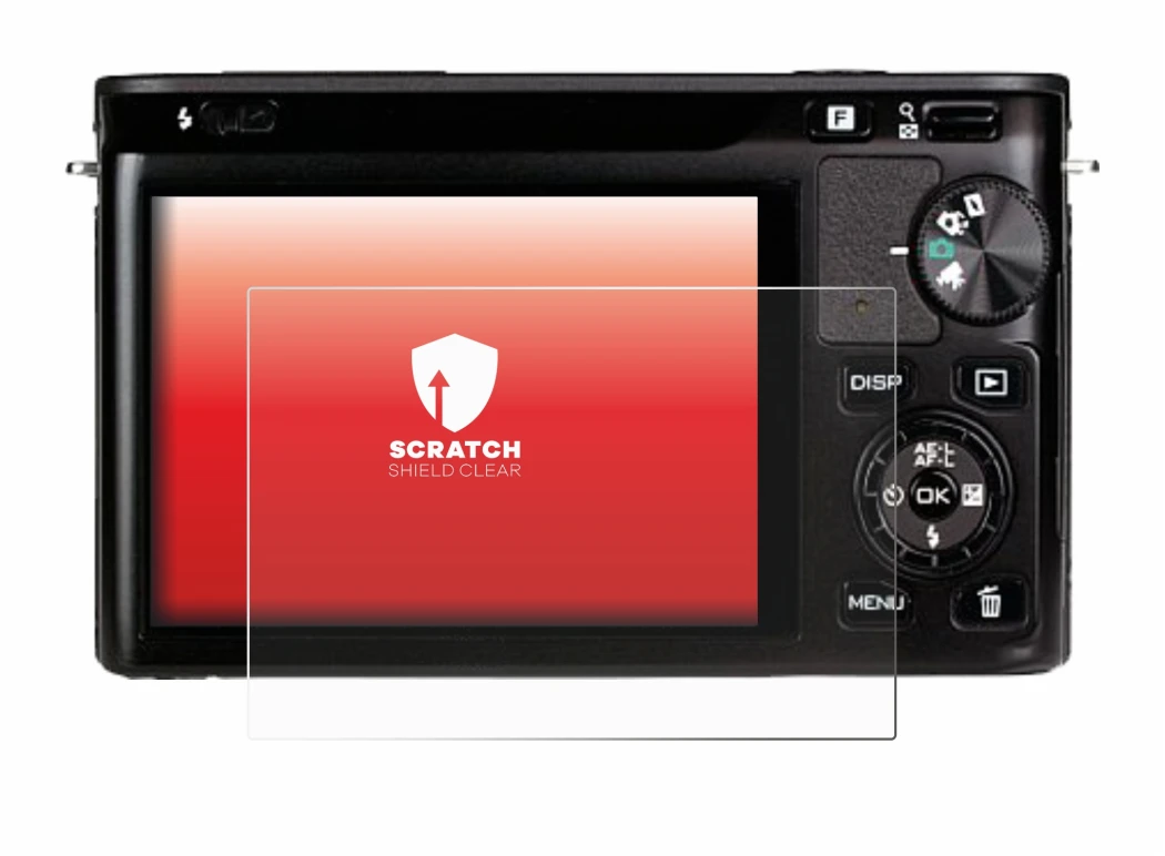 Image of the device Nikon 1 J1 with a wide variety of screen protectors.