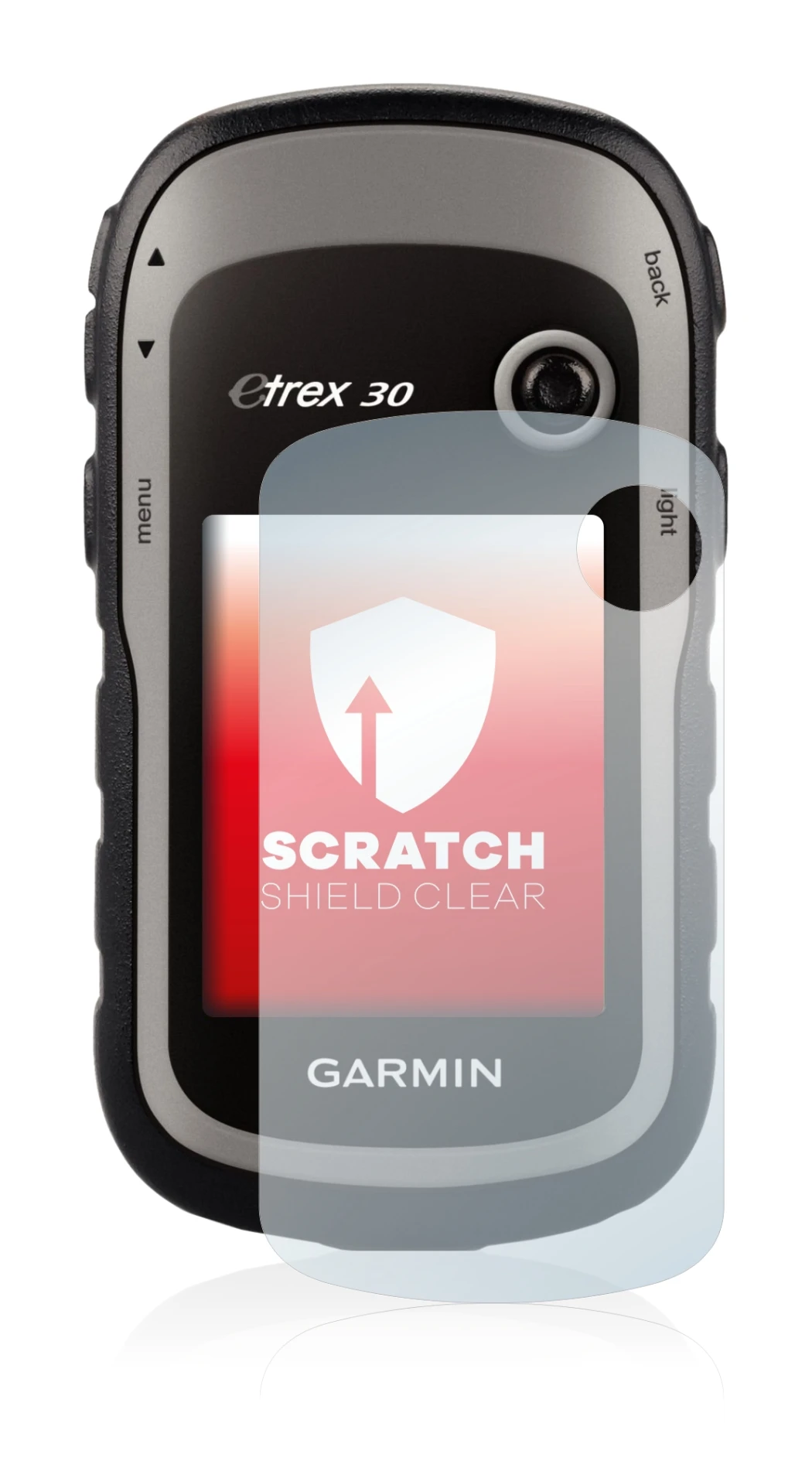 Image of the device Garmin eTrex 30 with a wide variety of screen protectors.