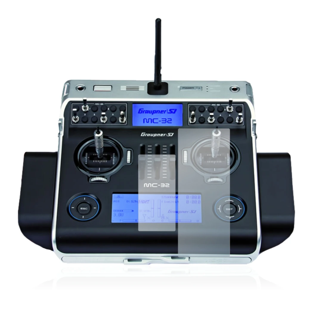 Image of the device Graupner MC-32 HoTT with a wide variety of screen protectors.
