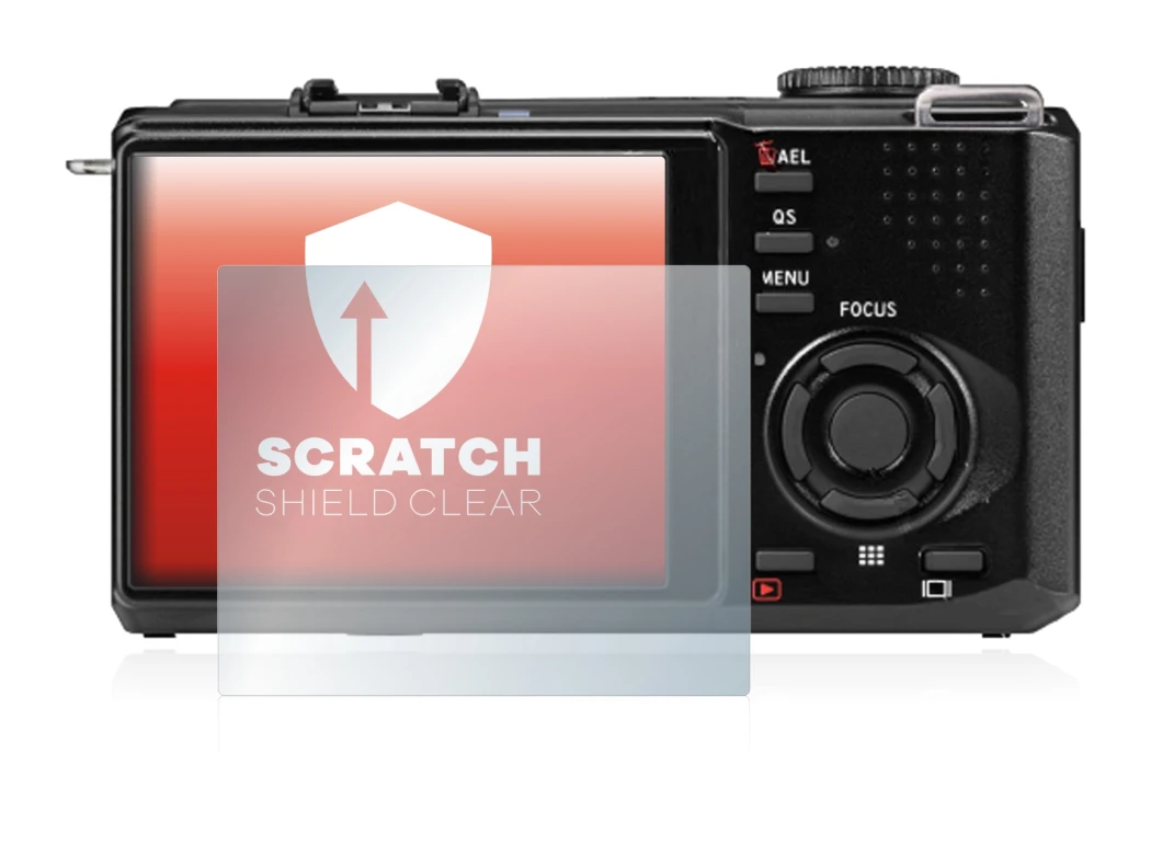 Image of the device Sigma DP2 Merrill with a wide variety of screen protectors.