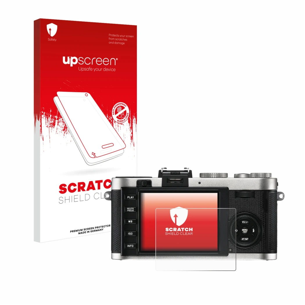 Front side of a product packaging with the brand logo upscreen. Next to it is the device Leica X2 shown with the corresponding
