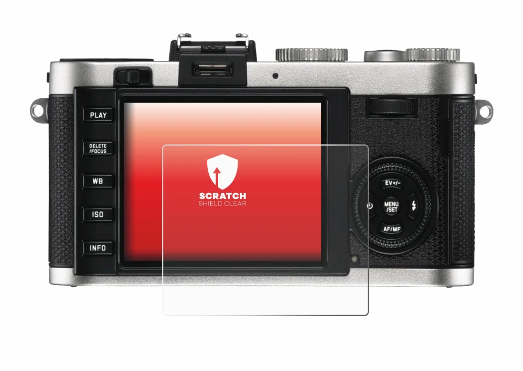 Image of the device Leica X2 with a wide variety of screen protectors.