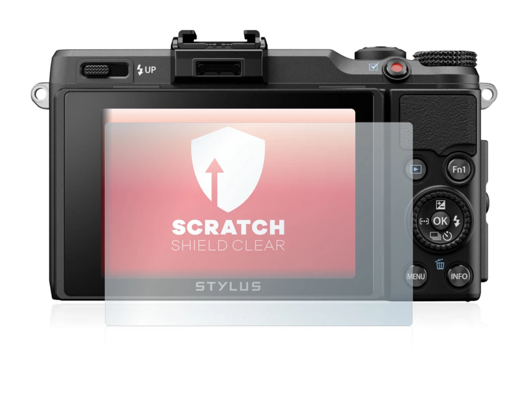 Image of the device Olympus Stylus XZ-2 with a wide variety of screen protectors.