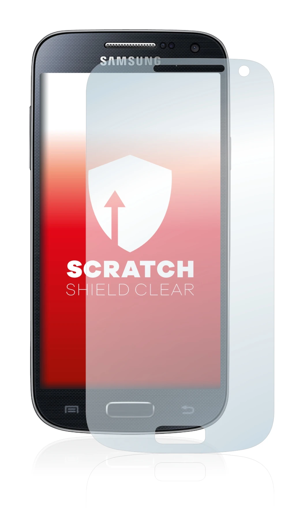 Image of the device Samsung Galaxy S4 Mini LTE (4G) I9195 with a wide variety of screen protectors.