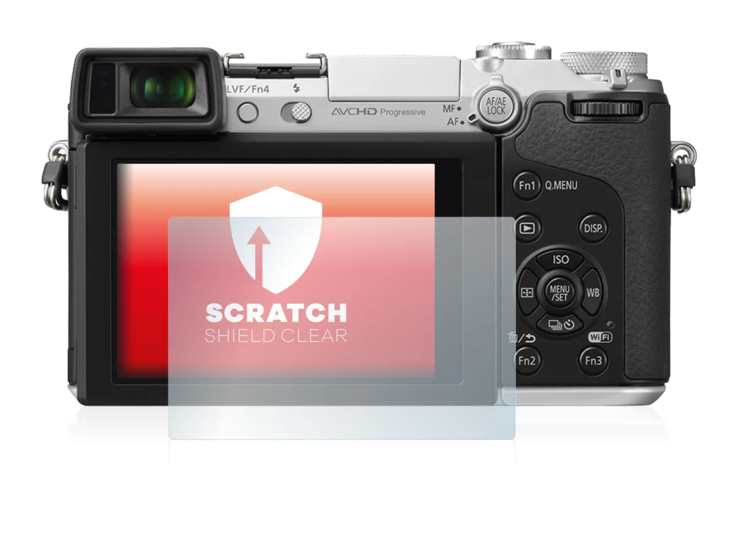 Image of the device Panasonic Lumix DMC-GX7 with a wide variety of screen protectors.