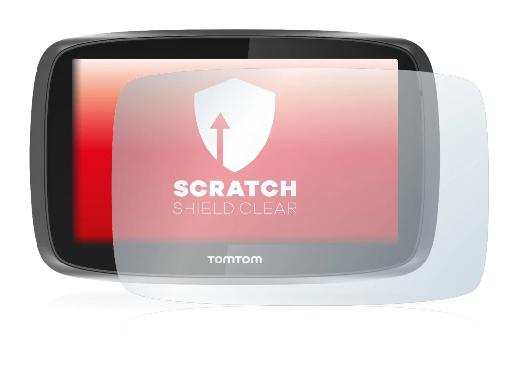 Image of the device TomTom GO 5000 with a wide variety of screen protectors.