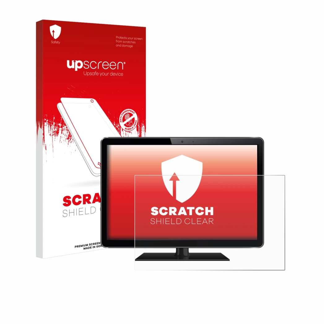 Front side of a product packaging with the brand logo upscreen. Next to it is the device shown with the corresponding screen p