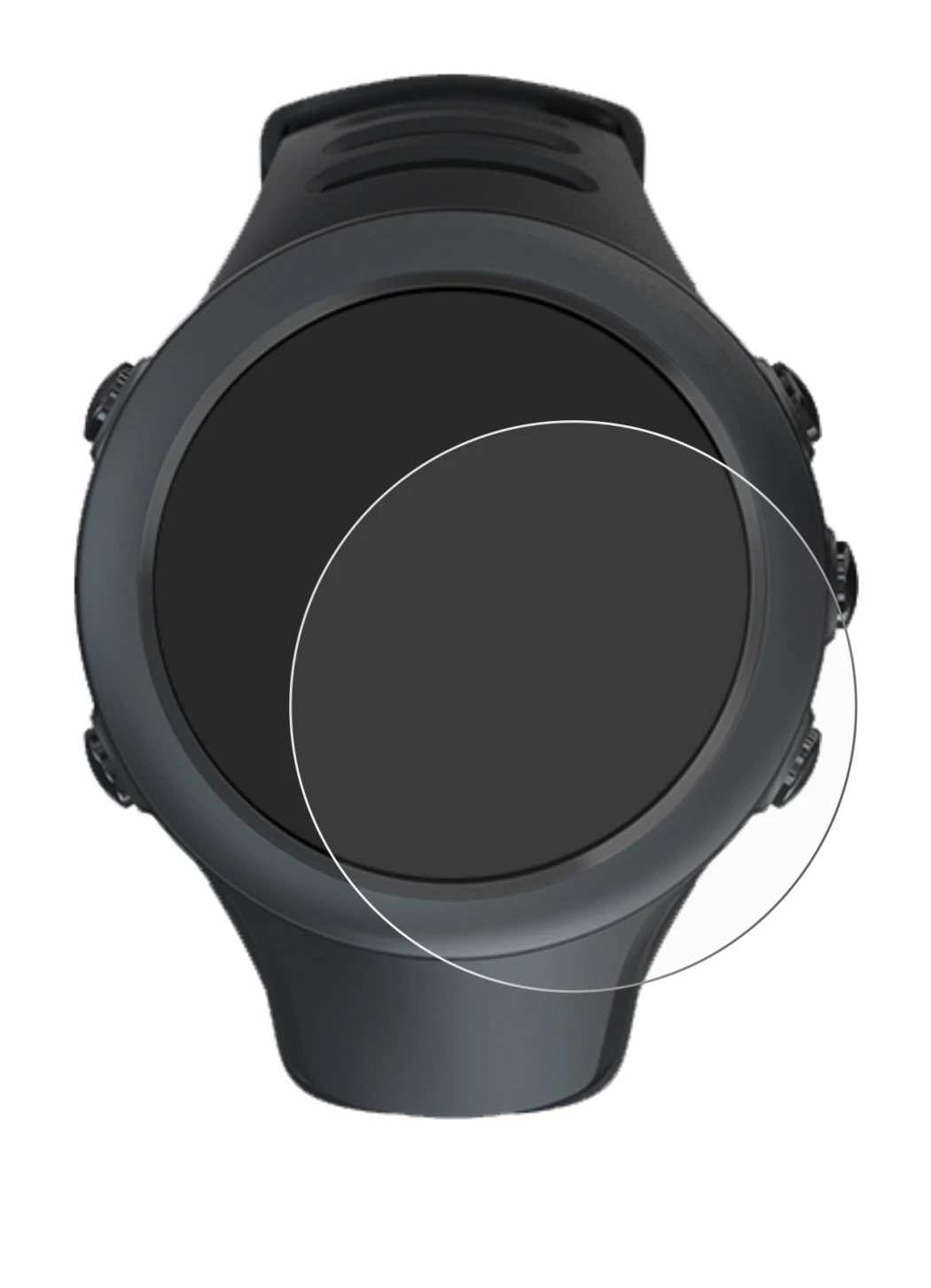 Image of the device Suunto Ambit3 Sport Black with a wide variety of screen protectors.