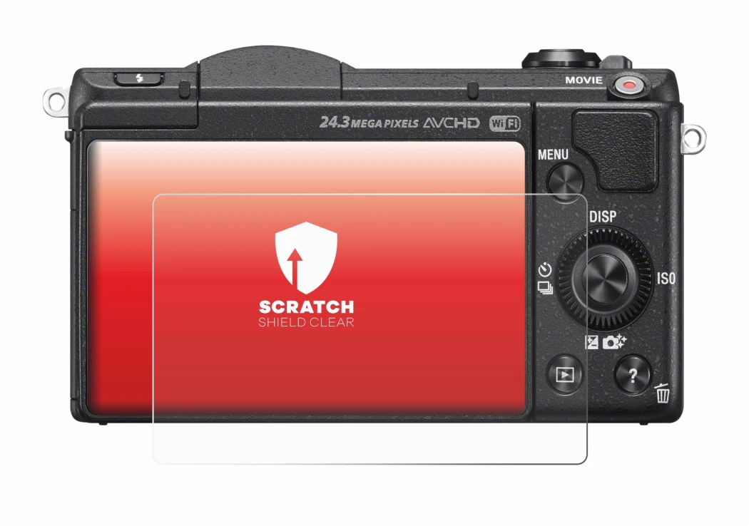 Image of the device Sony Alpha 5100 (DSLR-A5100) with a wide variety of screen protectors.
