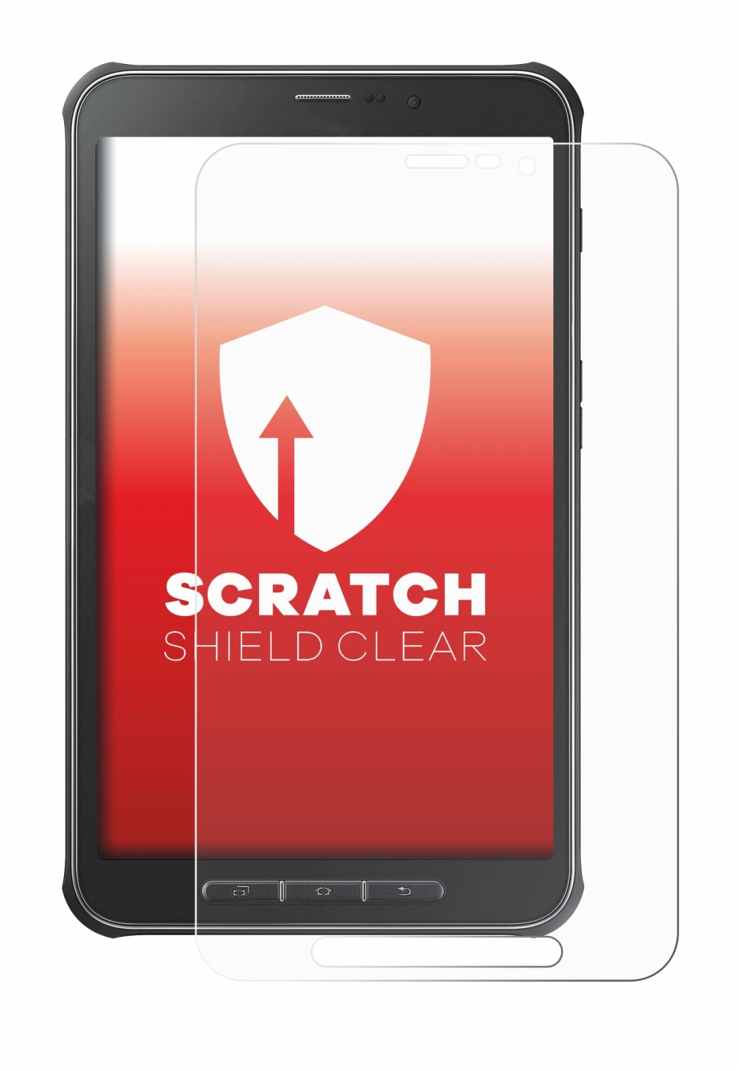 Image of the device Samsung Galaxy Tab Active SM-T365 with a wide variety of screen protectors.