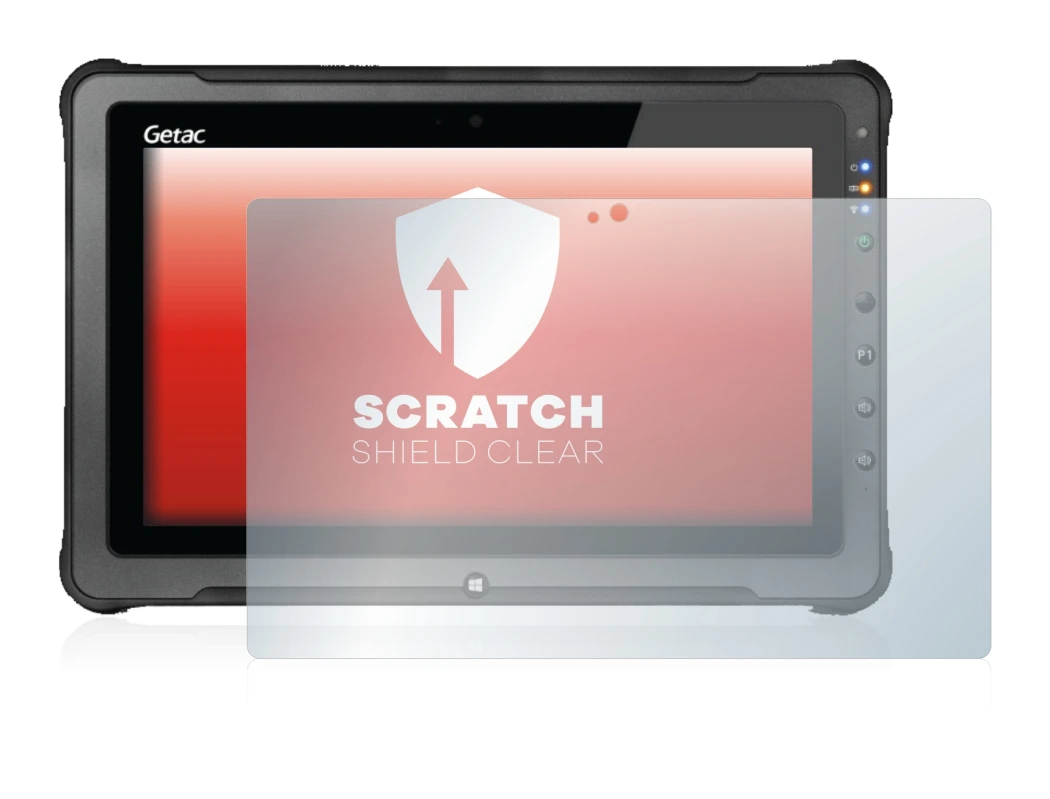 Image of the device Getac F110 G5 with a wide variety of screen protectors.