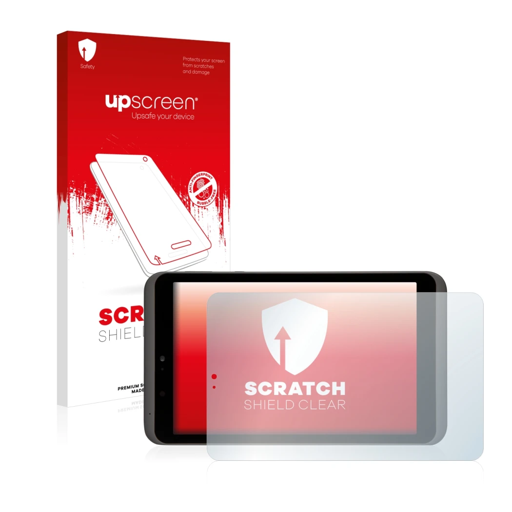Front side of a product packaging with the brand logo upscreen. Next to it is the device Tesco hudl2 shown with the correspond