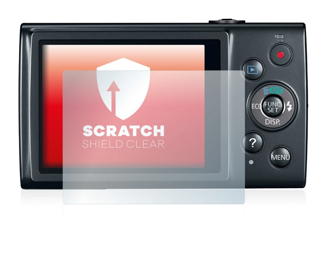 Image of the device Canon IXUS 170 with a wide variety of screen protectors.