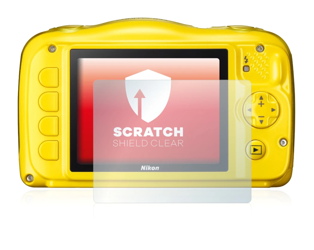 Image of the device Nikon Coolpix S33 with a wide variety of screen protectors.