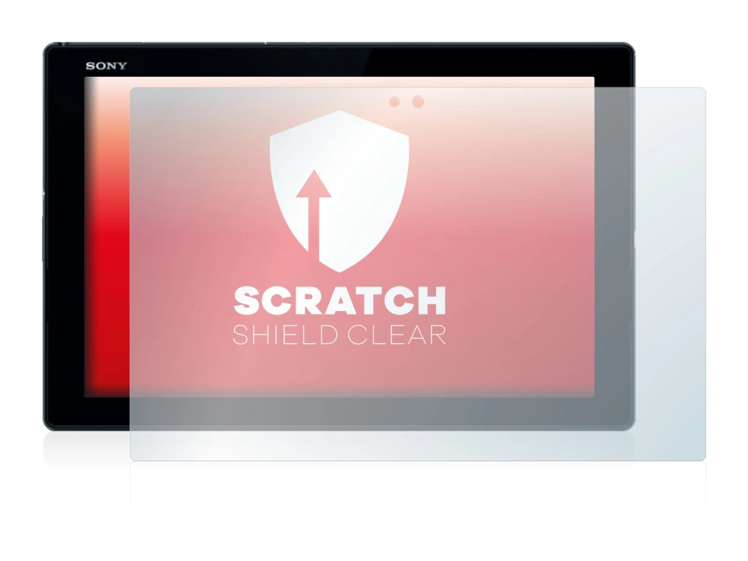 Image of the device Sony Xperia Z4 Tablet with a wide variety of screen protectors.