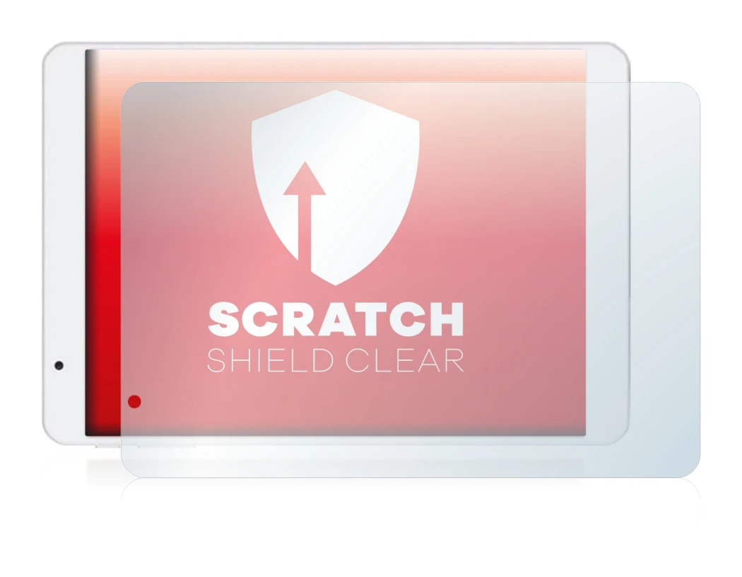 Image of the device Teclast X89HD with a wide variety of screen protectors.