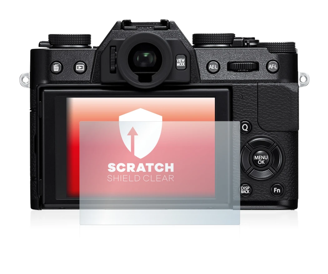 Image of the device Fujifilm X-T10 with a wide variety of screen protectors.