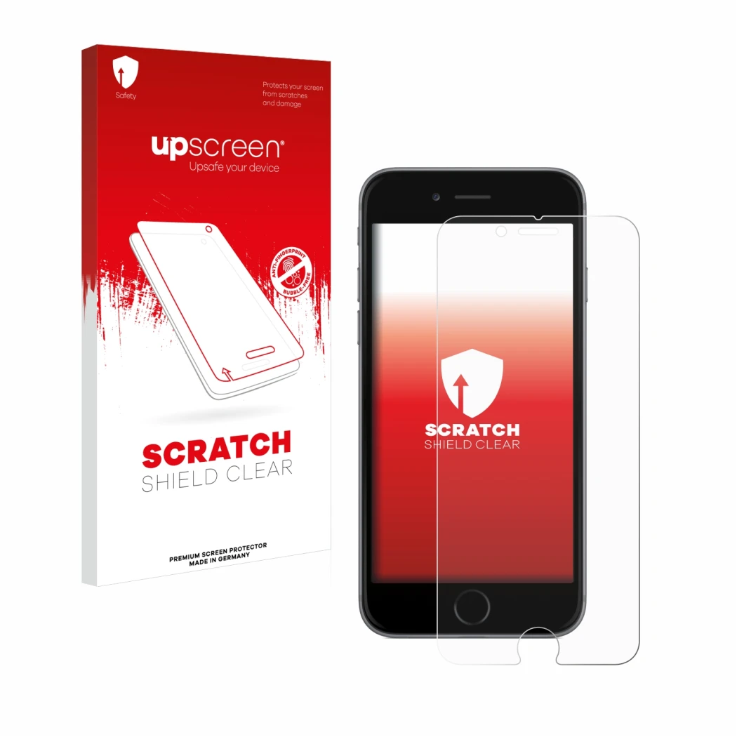 Front side of a product packaging with the brand logo upscreen. Next to it is the device Apple iPhone 6S shown with the corres