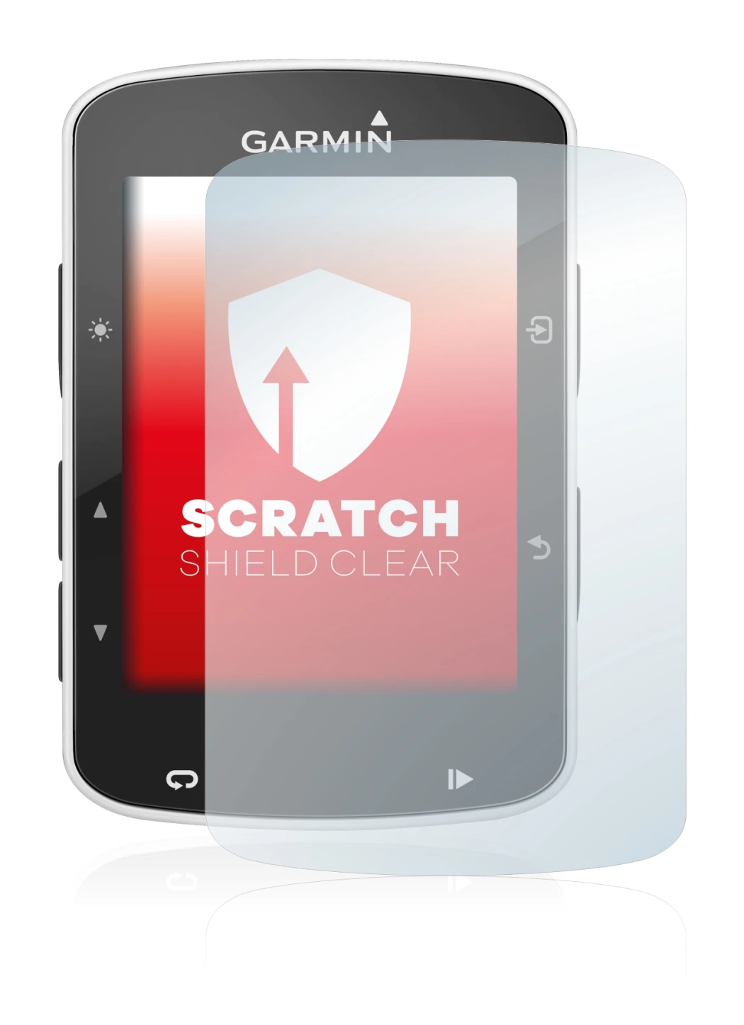 Image of the device Garmin Edge 520 with a wide variety of screen protectors.