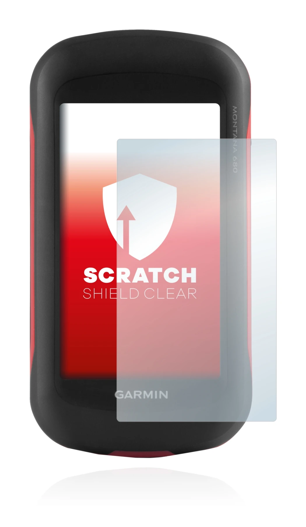 Image of the device Garmin Montana 680 with a wide variety of screen protectors.