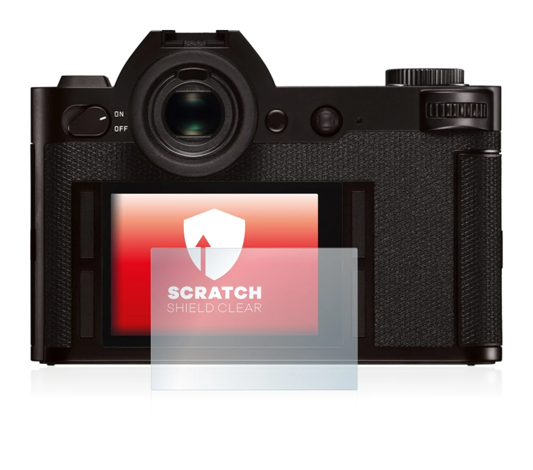 Image of the device Leica SL (Typ 601) with a wide variety of screen protectors.
