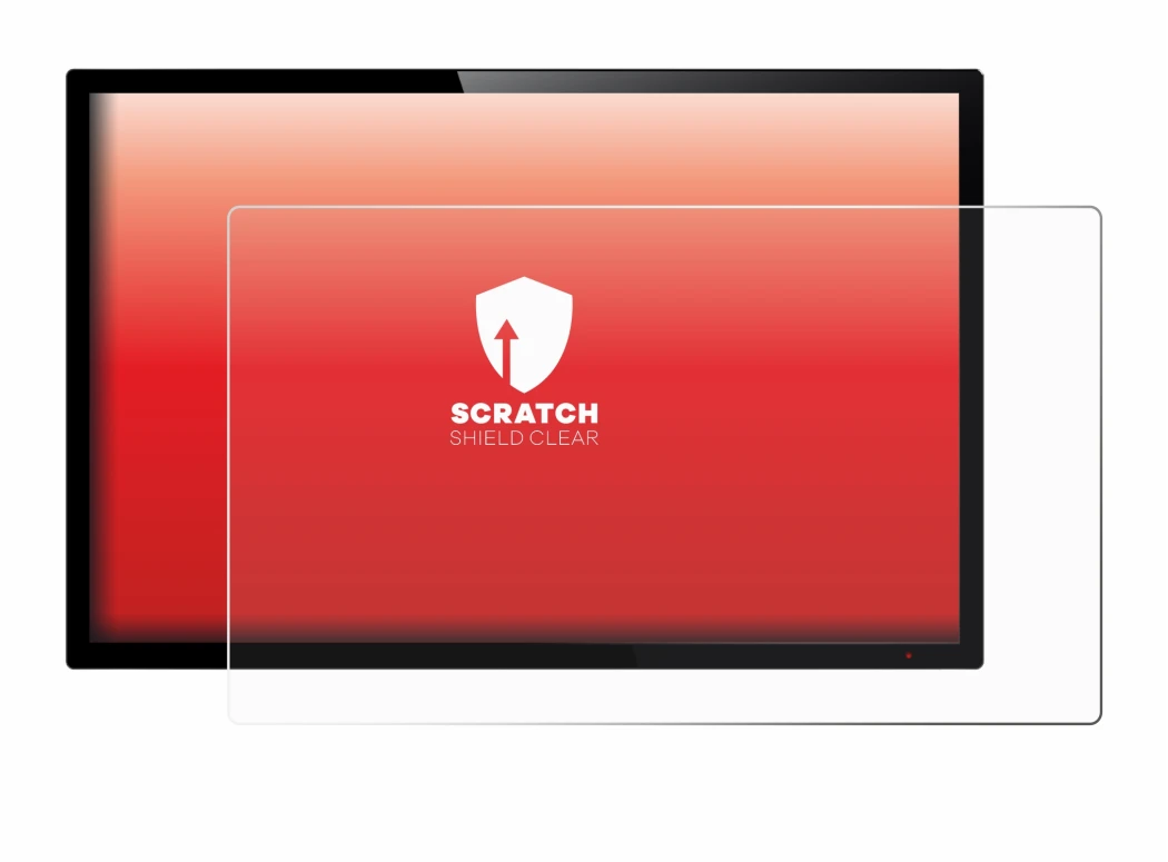 Image of the device with a wide variety of screen protectors.