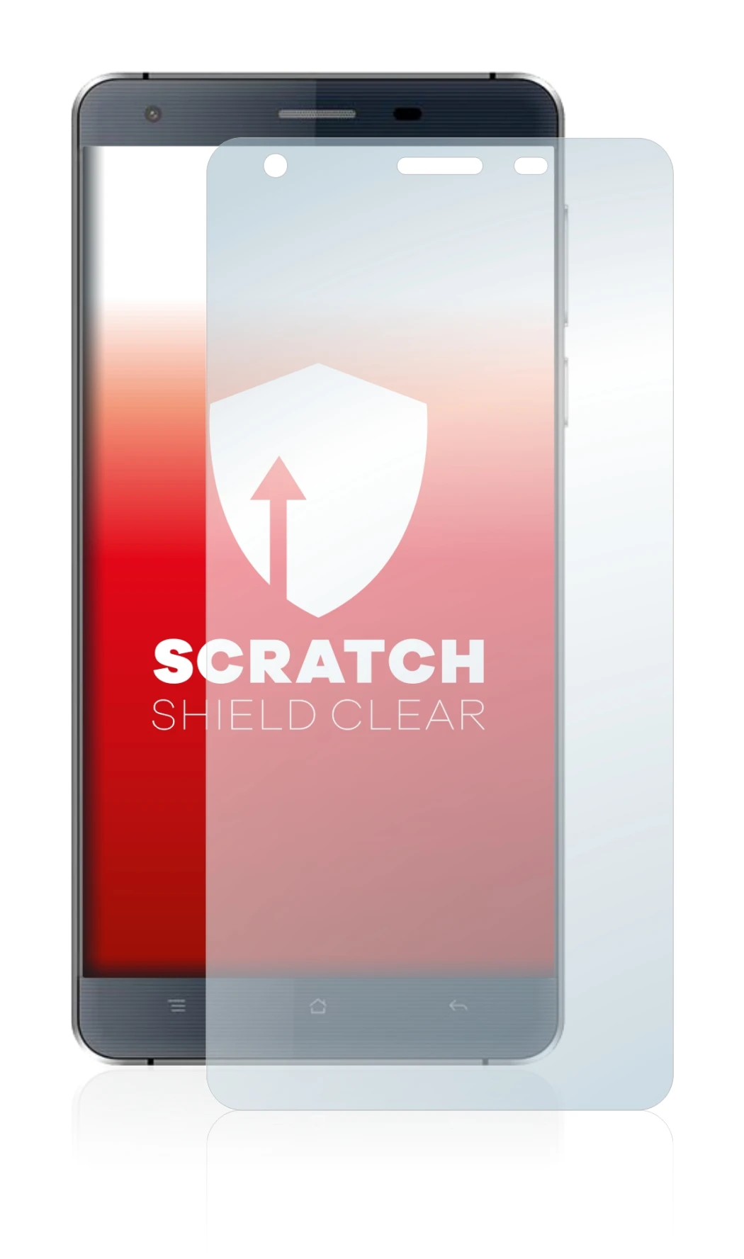 Image of the device Oukitel K6000 with a wide variety of screen protectors.