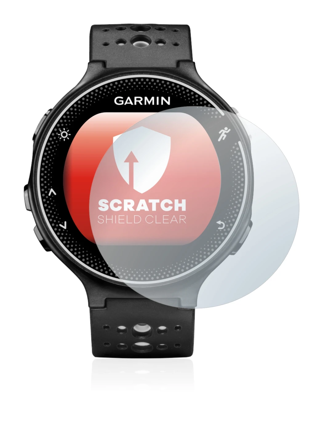 Image of the device Garmin Forerunner 230 with a wide variety of screen protectors.