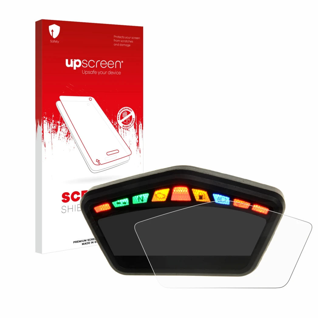 Front side of a product packaging with the brand logo upscreen. Next to it is the device Ducati Hypermotard 821 2015 Speedomet