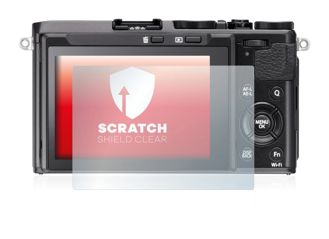 Image of the device Fujifilm FinePix X70 with a wide variety of screen protectors.