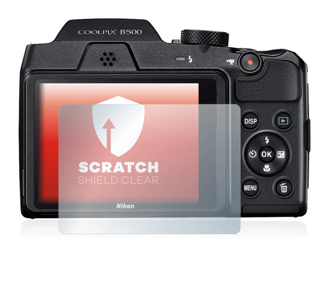 Image of the device Nikon Coolpix B500 with a wide variety of screen protectors.