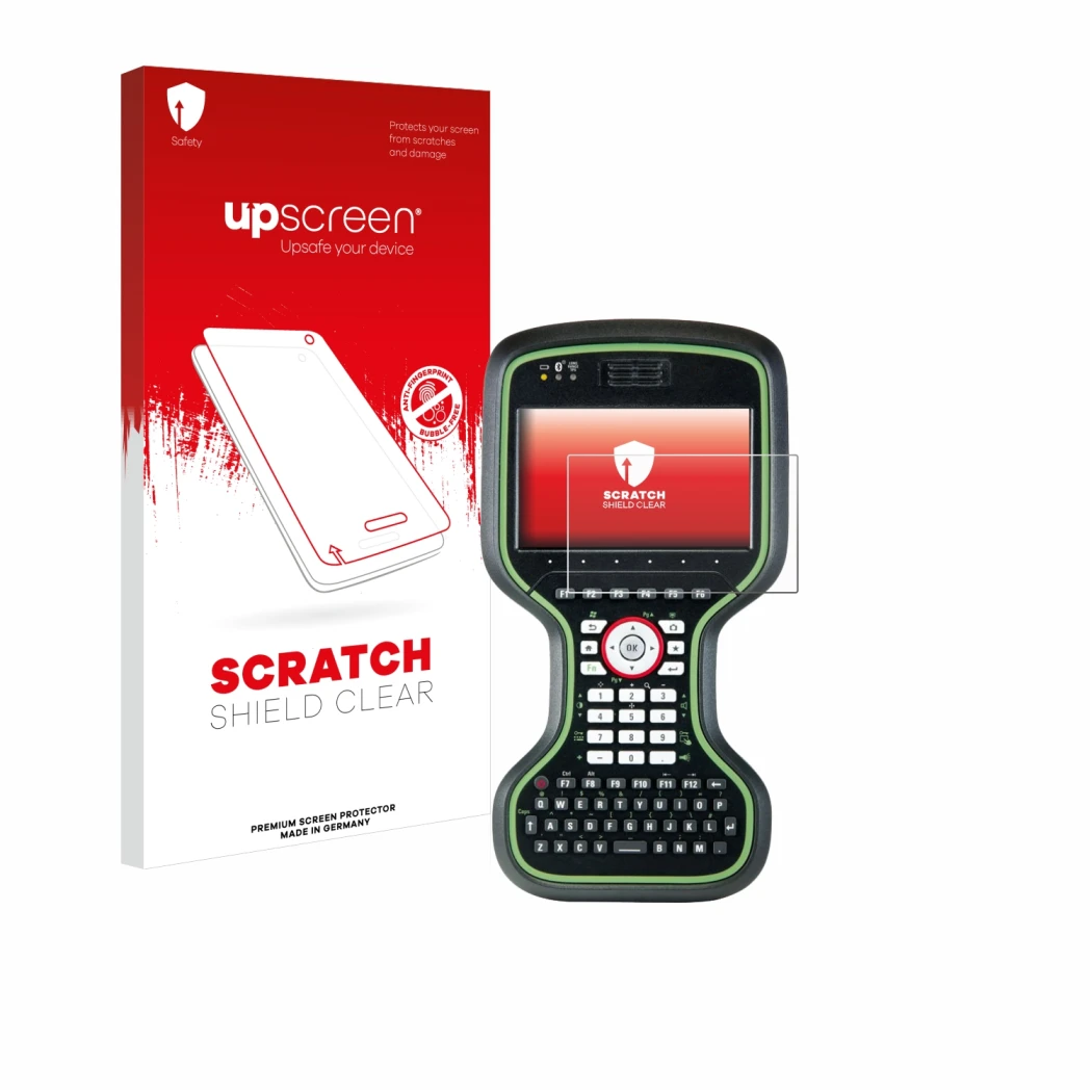 Front side of a product packaging with the brand logo upscreen. Next to it is the device Leica CS20 3.75G Disto shown with the