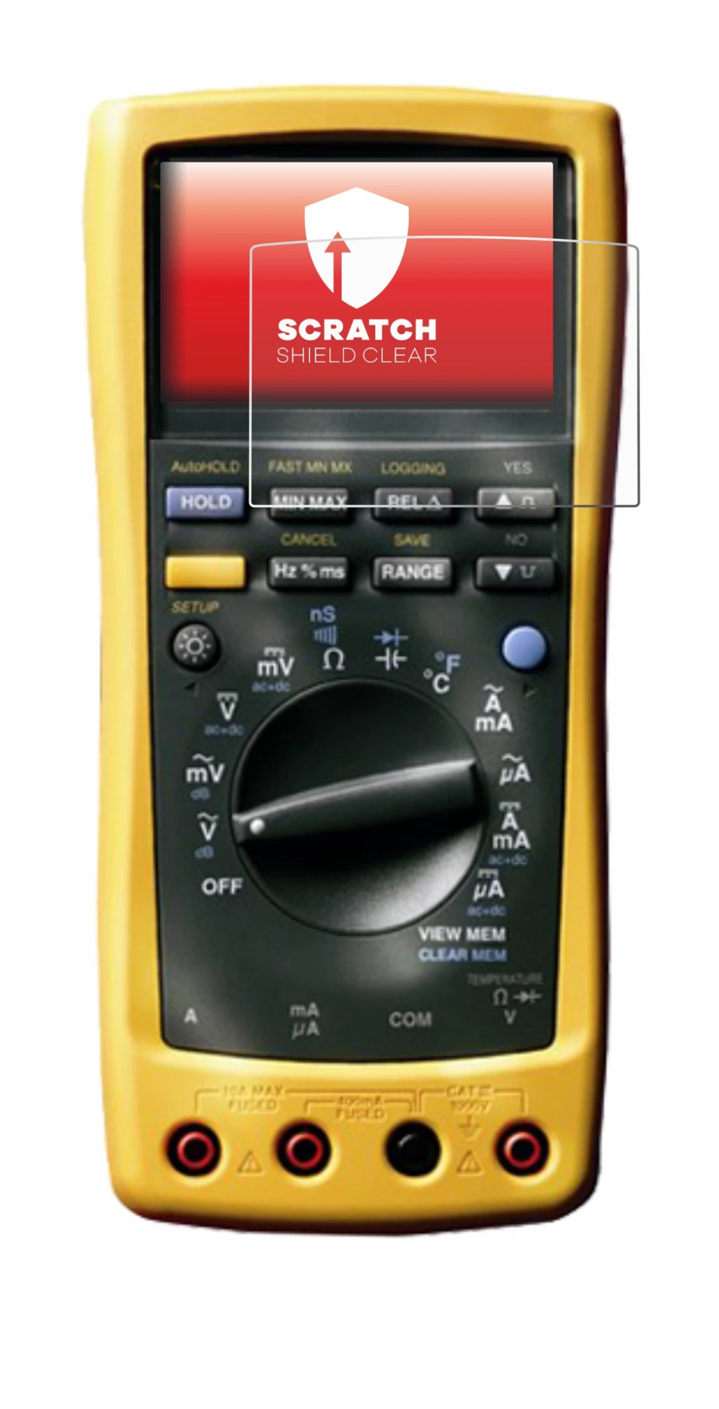 Image of the device Fluke MultiMeter 189 with a wide variety of screen protectors.