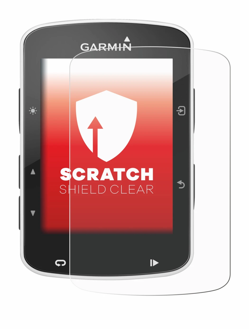 Image of the device Garmin Edge 820 with a wide variety of screen protectors.