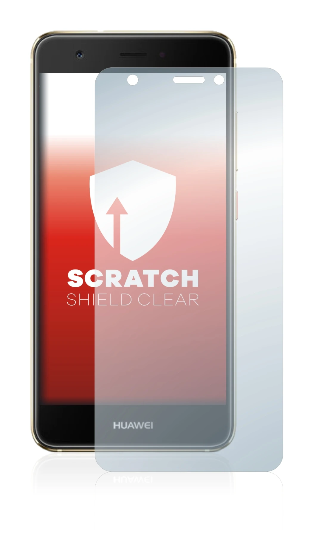 Image of the device Huawei Nova with a wide variety of screen protectors.