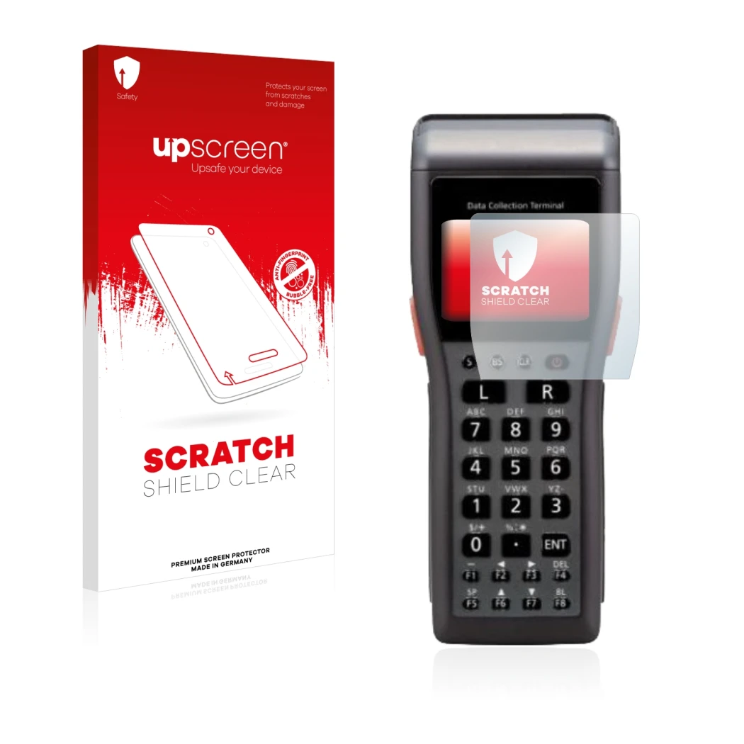 Front side of a product packaging with the brand logo upscreen. Next to it is the device Casio DT-930 shown with the correspon