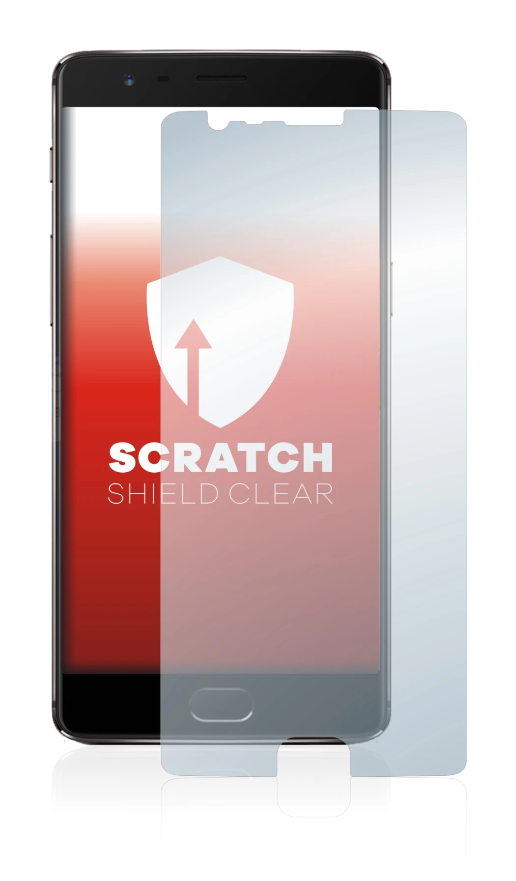 Image of the device OnePlus 3T with a wide variety of screen protectors.
