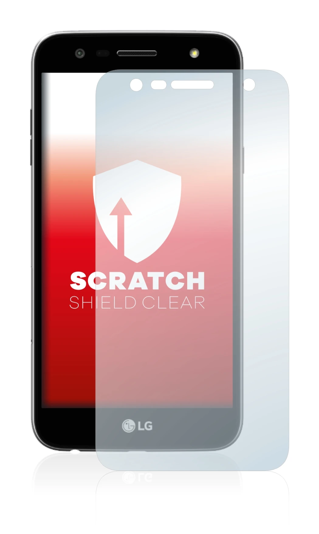 Image of the device LG X Power 2 with a wide variety of screen protectors.
